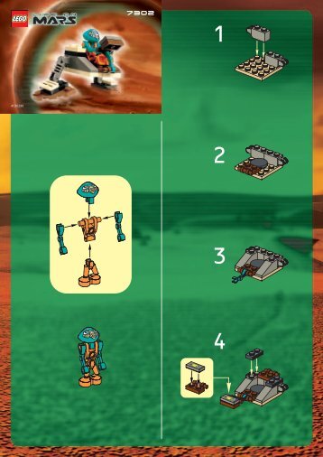Lego WORKER ROBOT - 7302 (2001) - Hive Crawler BUILDINSTRUCTION 7302