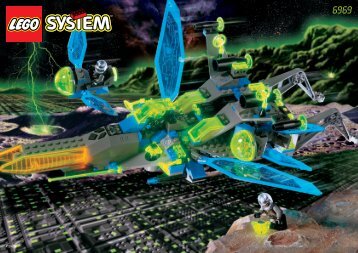 Lego Space Swarm - 6969 (1998) - SMALL DROID SPACE SHIP BUILD INST.  FOR 6969