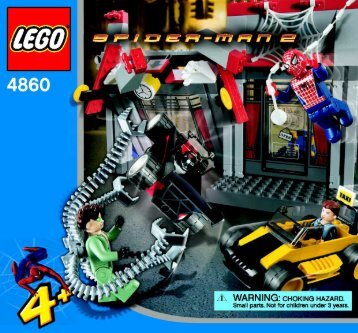 Lego CafÃ© Attack - 4860 (2004) - Doc Ock's Crime Spree BULDING INSTRUCTION, 4860 NA