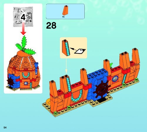 Lego Bikini Bottom Undersea Party - 3818 (2012) - Heroic Heroes of the Deep BI 3017 / 80+4 - 65/115g, 3818 V39