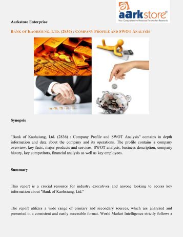 SWOT Analysis of Bank of Kaohsiung, Ltd.: Aarkstore.com