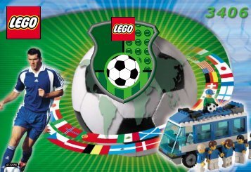 Lego Football Team Coaches - 3406 (2000) - NHL All Teams Set BUILDINGINSTR.  3406 IN