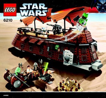 Lego Jabba's Sail Bargeâ¢ - 6210 (2006) - Millennium Falconâ¢ BUILDING INSTR., 6210 VERS.39