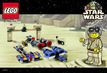 Lego Star Wars Podracingâ¢ - bucket - 7159 (2000) - Sith Infiltratorâ¢ BUILD.INST FOR 7159 IN