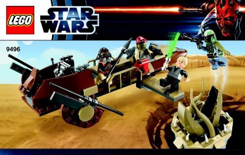 Lego Desert Skiff&trade; - 9496 (2012) - Droid&trade; Escape BI 3004/56+4-G.115g*- 9496 V29/39