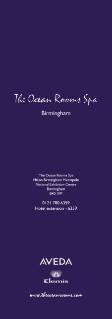 Ocean Rooms Spa - Hilton Birmingham Metropole Hotel