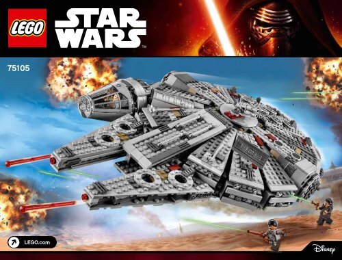 Lego Millennium Falcon&trade; - 75105 (2015) - Millennium Falcon&trade; BI 3019, 164+4/65+200g, 75105 V29