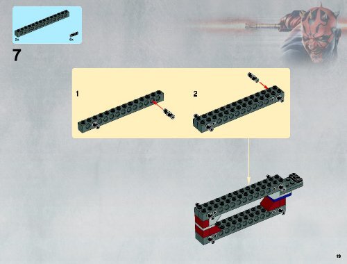 Lego The Malevolence&trade; - 9515 (2012) - Sith&trade; Fury-class Interceptor&trade; BI 3019/80+4*- 9515 V29/39 1/2