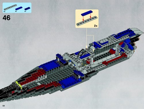 Lego The Malevolence&trade; - 9515 (2012) - Sith&trade; Fury-class Interceptor&trade; BI 3019/80+4*- 9515 V29/39 1/2