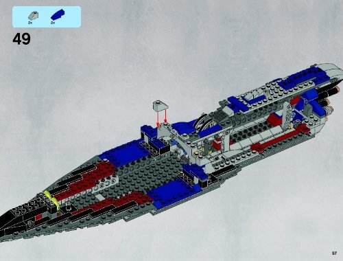 Lego The Malevolence&trade; - 9515 (2012) - Sith&trade; Fury-class Interceptor&trade; BI 3019/80+4*- 9515 V29/39 1/2