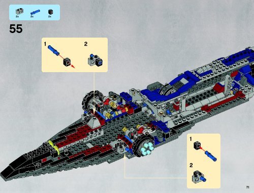 Lego The Malevolence&trade; - 9515 (2012) - Sith&trade; Fury-class Interceptor&trade; BI 3019/80+4*- 9515 V29/39 1/2