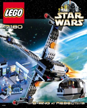 Lego B-wingâ¢ at Rebel Control Center - 7180 (2000) - Sith Infiltratorâ¢ BUILD. INST  FOR 7180