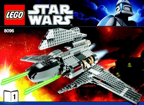 Lego Emperor Palpatine's Shuttle&trade; - 8096 (2010) - Plo Koon's Jedi Starfighter&trade; BI 3006/72+4 - 8096 V.29 1/2
