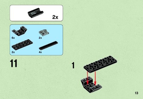 Lego TIE Bomber&trade; &amp; Asteroid Field - 75008 (2013) - Jedi Starfighter&trade; &amp; Kamino&trade; BI 3001/28-65G - 75008 V29