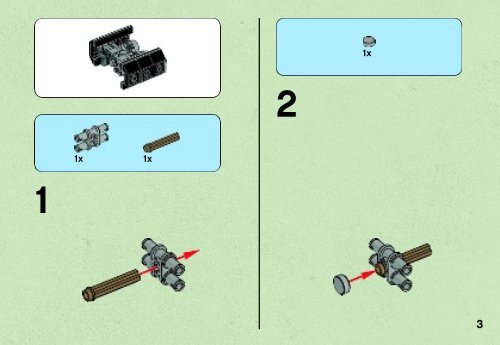 Lego TIE Bomber&trade; &amp; Asteroid Field - 75008 (2013) - Jedi Starfighter&trade; &amp; Kamino&trade; BI 3001/28-65G - 75008 V29