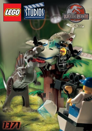 Lego Spinosaurus Attack Studio - 1371 (2001) - AIR BOAT BI 1371
