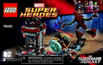 Lego Knowhere Escape Mission - 76020 (2014) - Captain America vs. Hydra BI 3004/52 - 76020 1/2 V39