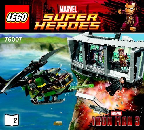 Lego Iron Man&trade;: Malibu Mansion Attack - 76007 (2013) - Iron Man&trade;: Malibu Mansion Attack BI 3017 / 68+4 - 65/115g 76007 2/2 V29