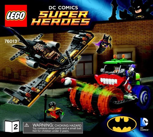 Lego Batman&trade;: The Joker Steam Roller - 76013 (2014) - Iron Man&trade;: Malibu Mansion Attack BI 3017/60+4/65+115g-76013 2/2 V39