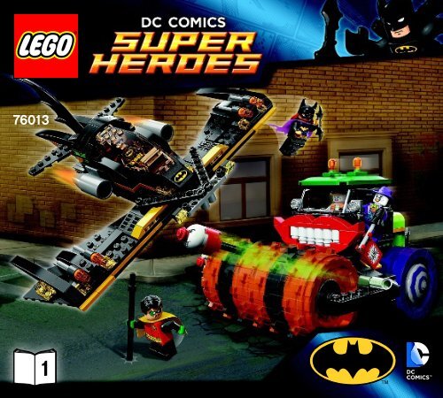 Lego Batman&trade;: The Joker Steam Roller - 76013 (2014) - Iron Man&trade;: Malibu Mansion Attack BI 3017 / 56 - 65g-76013 1/2 V29
