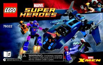 Lego X-Men vs. The Sentinel - 76022 (2014) - Captain America vs. Hydra BI 3004/72+4*-76022 2/2 V39