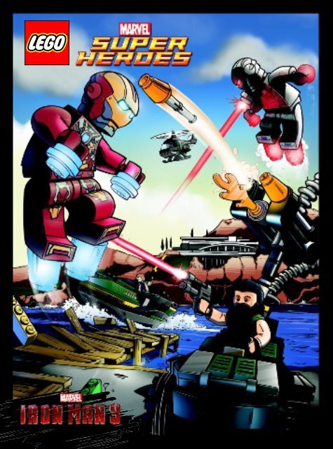 Lego Iron Man Malibu Mansion Attack 76007 2013 Iron Man Malibu Mansion Attack BI 3022 12 65G COMIC BOOK 76007 V29