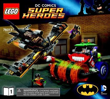 Lego Batmanâ¢: The Joker Steam Roller - 76013 (2014) - Iron Manâ¢: Malibu Mansion Attack BI 3017 / 56 - 65g-76013 1/2 V39