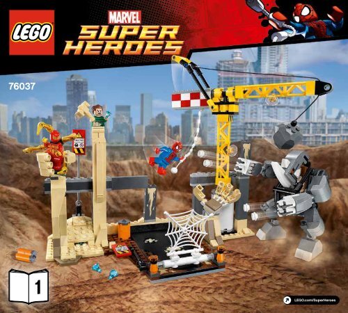 Lego Rhino and Sandman Super Villain Team-up - 76037 (2015) - Darkseid Invasion BI 3017 / 60 - 65g 76037 V29 1/2