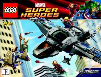 Lego Quinjet Aerial Battle - 6869 (2012) - Hulk'sâ¢ Helicarrier Breakout BI 3019/52-65G - 6869 2/3 V.29