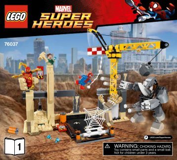 Lego Rhino and Sandman Super Villain Team-up - 76037 (2015) - Darkseid Invasion BI 3017 / 60 - 65g 76037 V39 1/2