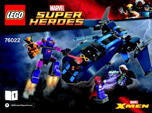 Lego X-Men vs. The Sentinel - 76022 (2014) - Captain America vs. Hydra BI 3022/32-65G, 76022 1/2 V29