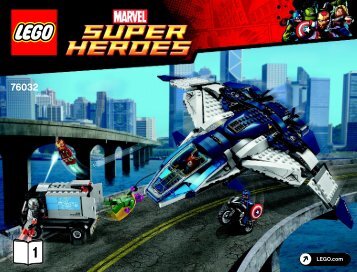 Lego The Avengers Quinjet City Chase - 76032 (2015) - Darkseid Invasion BI 3019/60+4*-76032 V29 1/2