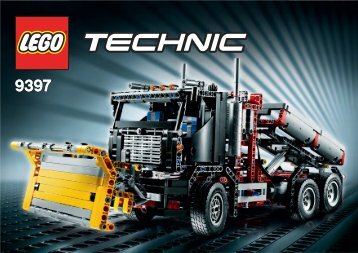 Lego Logging Truck - 9397 (2012) - Helicopter 9397 Container Truck with Snowplow #1
