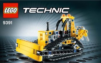 Lego Crawler Crane - 9391 (2012) - Barcode Truck 9391 Bulldozer