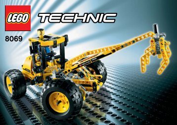 Lego Backhoe Loader - 8069 (2011) - Mobile Crane 8069 Forestry Loader 1/3