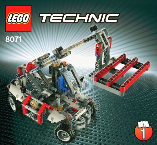 Lego Bucket Truck - 8071 (2011) - Mobile Crane 8071 Telehandler 1/2