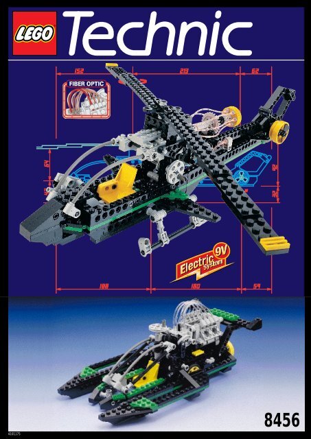 Lego MULTI SET WITH OPTICS - 8456 (1996) - Back-hoe Loader BUILDING INSTR. 8456 IN