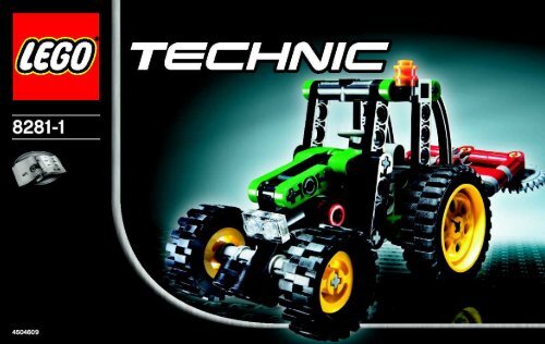 Lego Mini Tractor - 8281 (2006) - Snow Mobile BUILDING INST. - 8281 -1/2