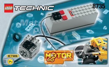 Lego Motor Set, 9 volt - 8735 (1997) - Barcode Truck BUILDING.INSTR. MOTOR 8735