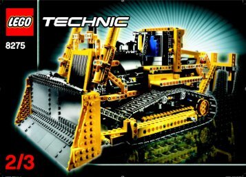 Lego Motorized Bulldozer - 8275 (2007) - Snow Mobile BUILD.INST - 8275 MODEL 1. 2/3