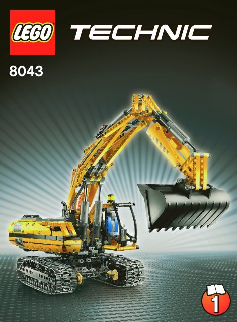 Lego Motorized Excavator - 8043 (2010) - VP Technic BI 3006/80+4 - 8043 1/3