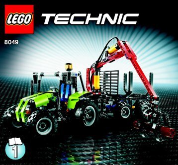 Lego Tractor with Log Loader - 8049 (2010) - VP Technic BI 3005/72+4 - 8049 - 1/2