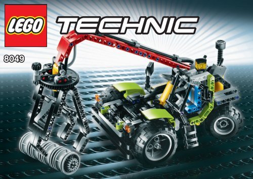 Lego Tractor with Log Loader - 8049 (2010) - VP Technic 8049 Log