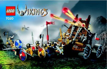 Lego Army of Vikings with Heavy Artillery Wag - 7020 (2006) - Viking Warrior challenges the Fenris Wol BI, 7020 NA