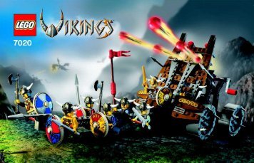 Lego Army of Vikings with Heavy Artillery Wag - 7020 (2006) - Viking Warrior challenges the Fenris Wol BI, 7020 IN