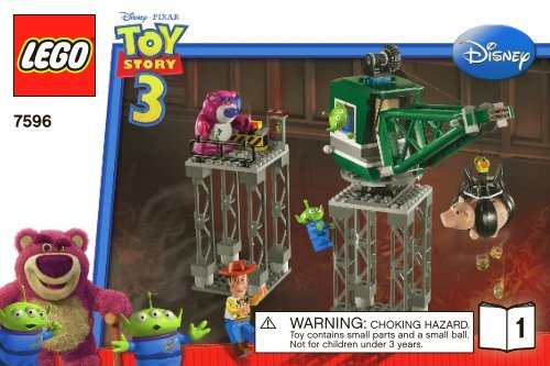 Lego Trash Compactor Escape - 7596 (2010) - Woody and Buzz to the Rescue BI 3002/48 - 7596 V 39 1/2