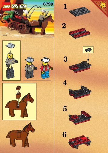 Lego POWER ITEM WW - 6799 (1997) - LARGE INDIAN CAMP BUILD.INSTR.6799-MONEY TRANSP.