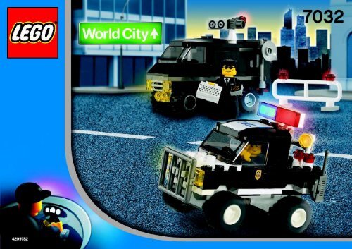 Lego Highway Patrol and Undercover Van 7032 2003 High Speed Train BI 7032