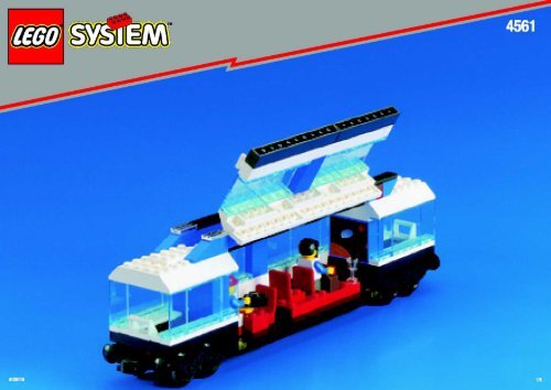 Lego Fast Passenger Train Set - 4561 (1999) - High Speed Train BUI.INST.4561 PASSAGERCAR  1/8