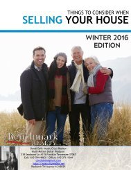 Selling Your House Winter 2016